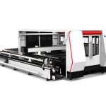 מכונת חיתוך צינור לייזר סיב cnc 1000 w עם מערכת בקרת כיווצים